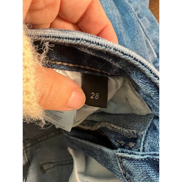 Flying Monkey Ultra High Rise Ankle Straight Distressed Jeans Size 28 - Picture 9 of 11